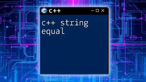 std equal|c++ std string equals.